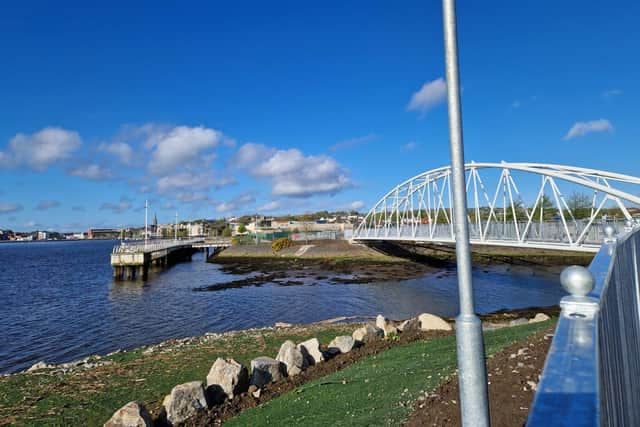 Blue skies over Derry.