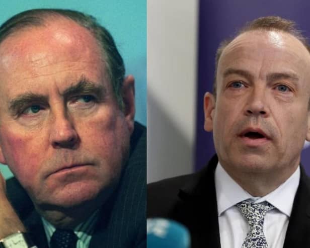 Peter Brooke (on left) and Chris Heaton-Harris.