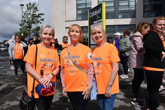 Derry sisters, Paula McCallion , Marian Sweeney and Frances Bryson.