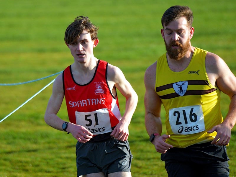 Derry Spartans’ Jack Crampsey (51). Photo: George Sweeney. DER2301GS – 31