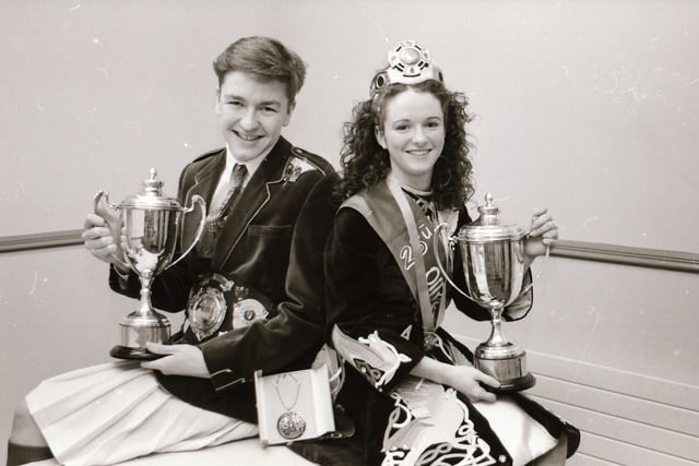 Feis Dhoire Cholmcille competitors and winners from 30 years ago.