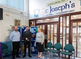 Michael Kelly (Education Authority), Michael Doran (VP, St. Joseph’s Primary School), Detective Superintendent Lindsay Fisher