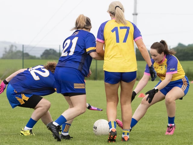 Action from the Burt v Steelstown game on Saturday. (Photos: Jim McCafferty Photography)