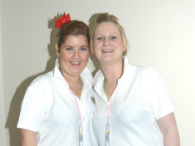 Enjoying the New Year's Eve Party at the Tower Hotel on December 31 2004.