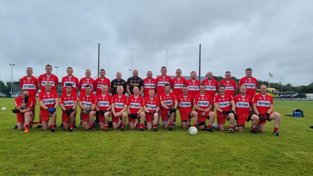 The Derry Masters team which defeated Cork to make the All Ireland Intermediate final.