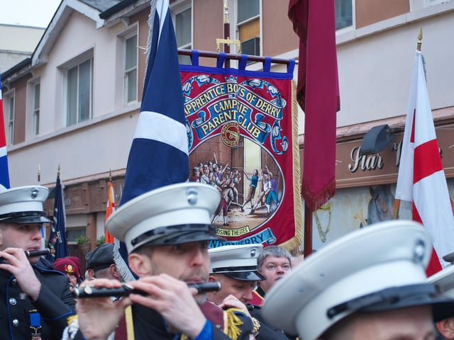 The Campsie Parent Club at the 'Shutting of the Gates' parade in Society Street.