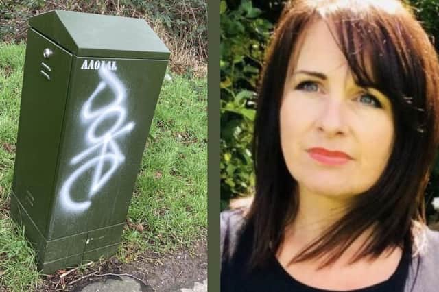 Councillor Shauna Cusack has complained of a plague of graffiti in the Foyleside constituency