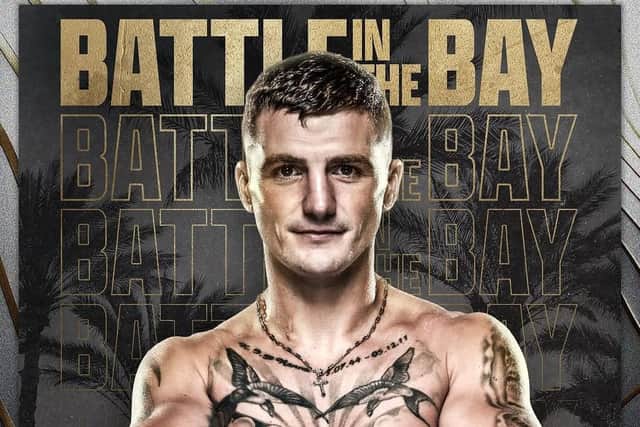 Connor Coyle returns to action in the Battle in the Bay in Tampa Florida next Saturday.