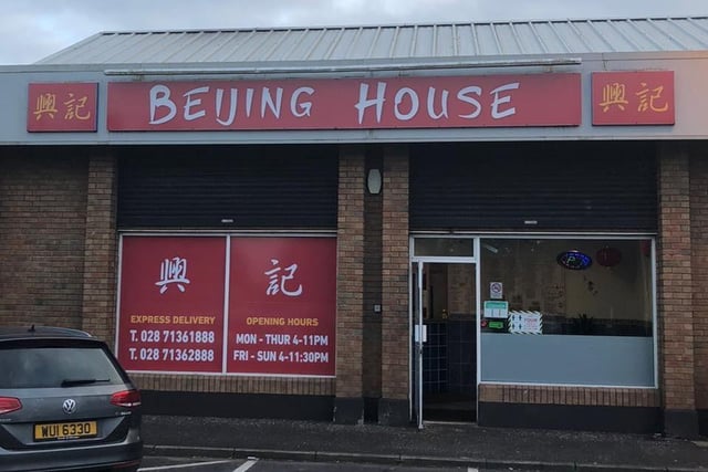 Beijing House Chinese Takeaway at 45 Buncrana Road received 4.8* out of 5 with 45 reviews. One reviewer said: "Fantastic food. Can’t recommend the Peking duck and char Sui chow Mein enough. Very generous portions too. This is my Chinese of choice now. Best in town"