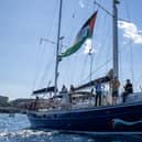 The Madleen crew setting sail for Gaza recently. (Freedom Flotilla Coalition).