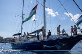 The Madleen crew setting sail for Gaza recently. (Freedom Flotilla Coalition).