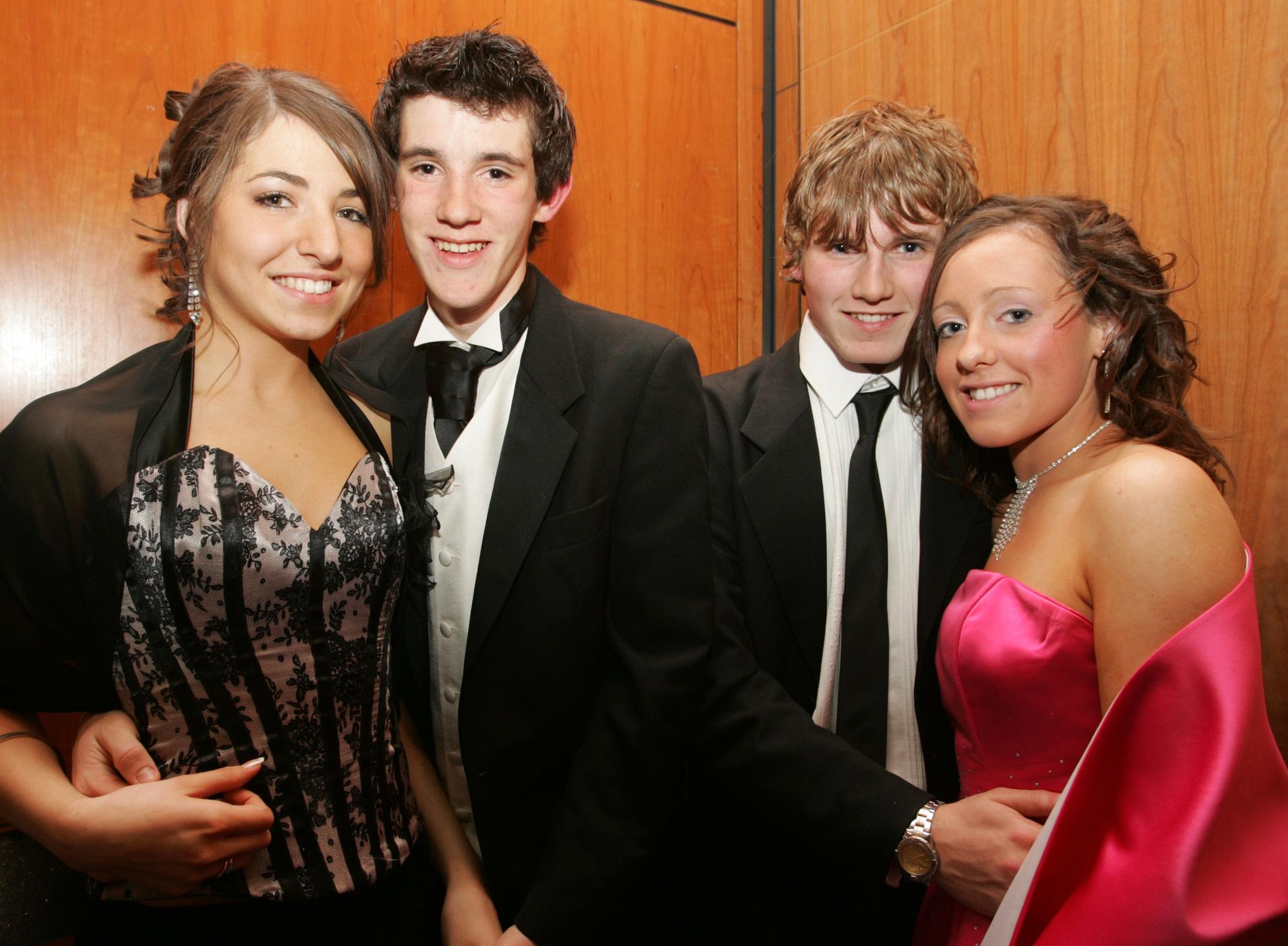 Jenny McCallion and escort James Moran with friends Andrew McDermott and Laura McCann.  (2911JB07)