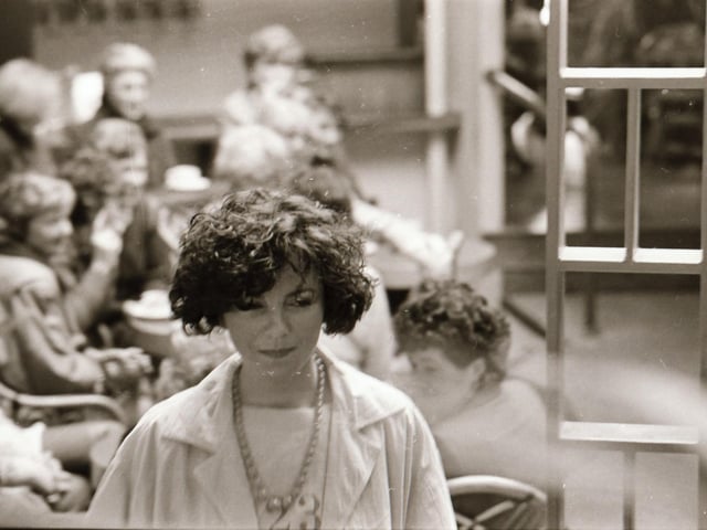 Models pictured wearing the latest fashions at Austins fashion show in Derry's Waterfoot Hotel back in the spring of 1985. Picture: Derry Journal Archive.