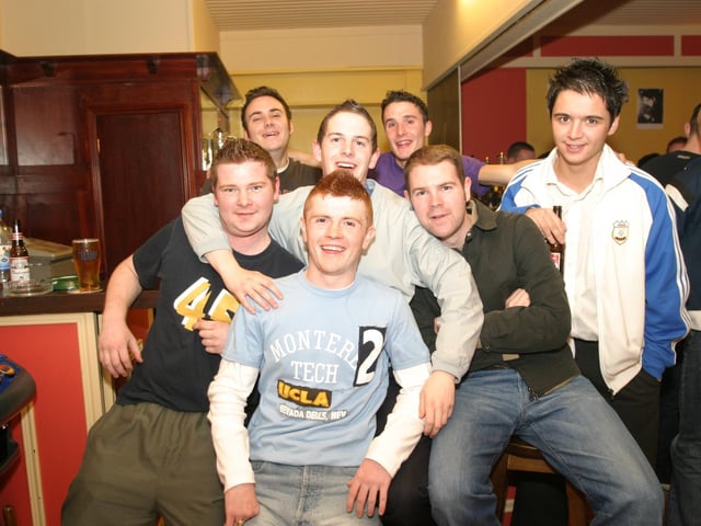 Pictures of Derry people partying in November 2003