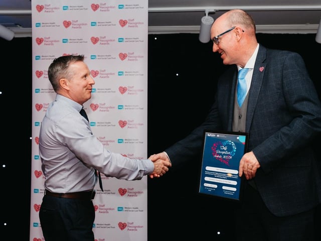 Neal McAlister, highly commended in the Frontline Champion of the Year Award category.