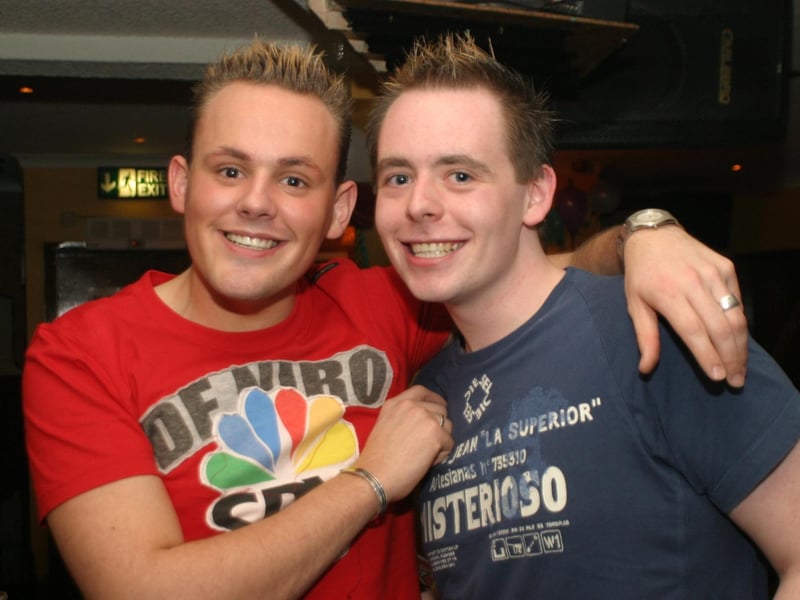 Party celebrations back in 2004: Barry Shields.