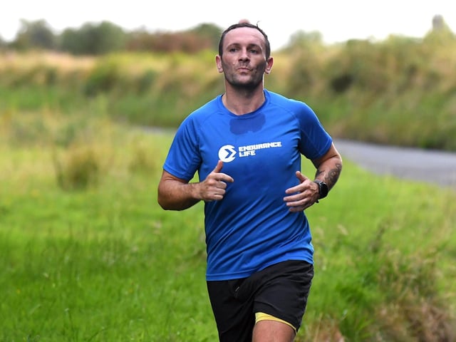 Competitor at the Doire Trasna 5K along Corrody Road last week. Photo: George Sweeney