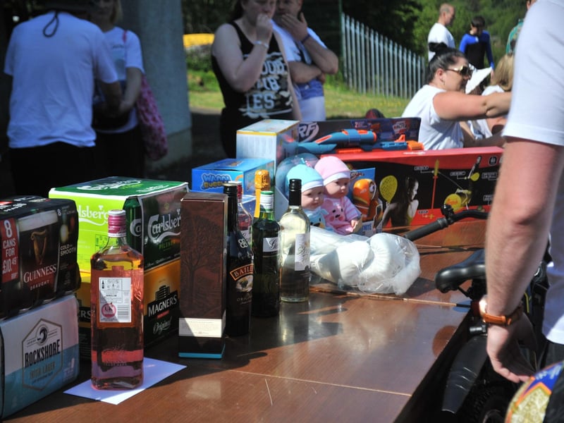 Some of the prizes donated for the raffle
