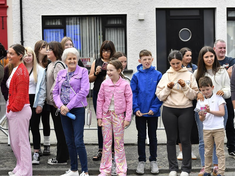 Spectators at the Clonmany Festival Parade on Sunday afternoon. Photo: George Sweeney