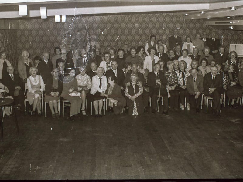Senior citizens from Pennyburn at their annual Christmas dinner and party at the Foyle Hotel in Moville.