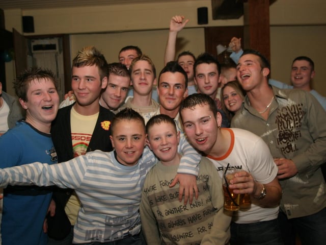 Party celebrations back in 2004: Mark Coyle.
