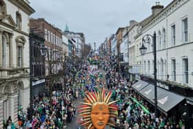 Derry's St Patrick's Day parade.