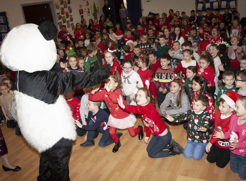 The panda proved popular.