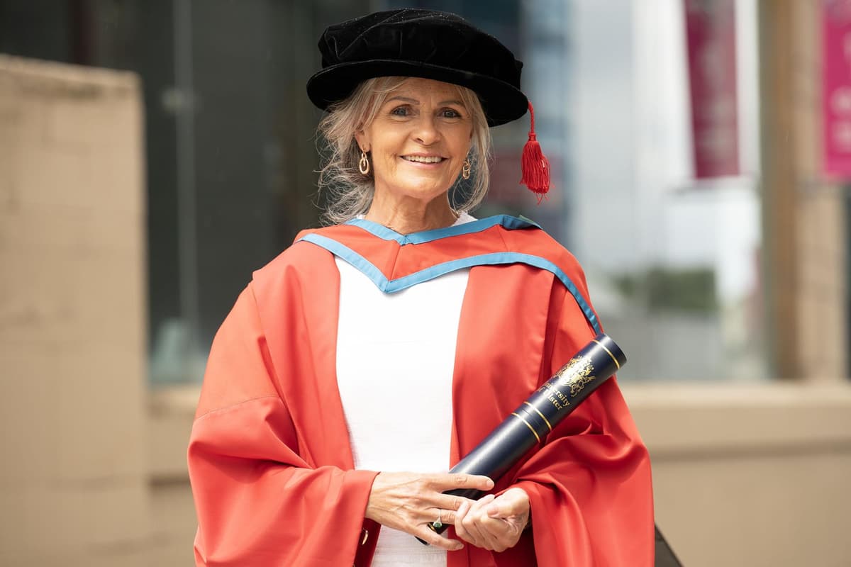 Ms Coyle Social work manager Deirdre Coyle receives honorary doctorate in Derry