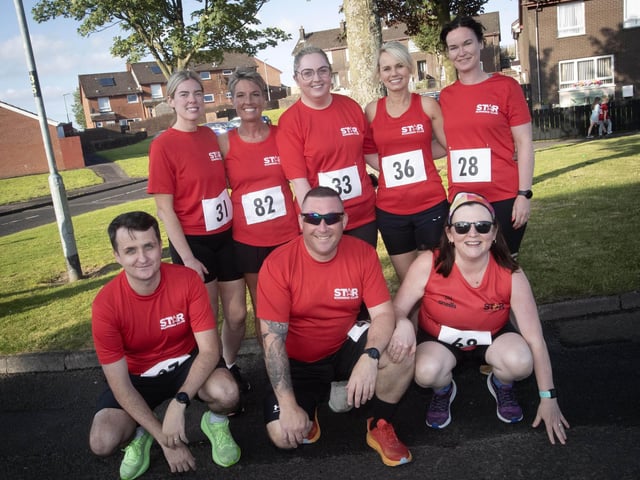 Runners from Star Running Club who took part in Friday evening's Galliagh Feile 5k. (Photos: Jim McCafferty Photography)