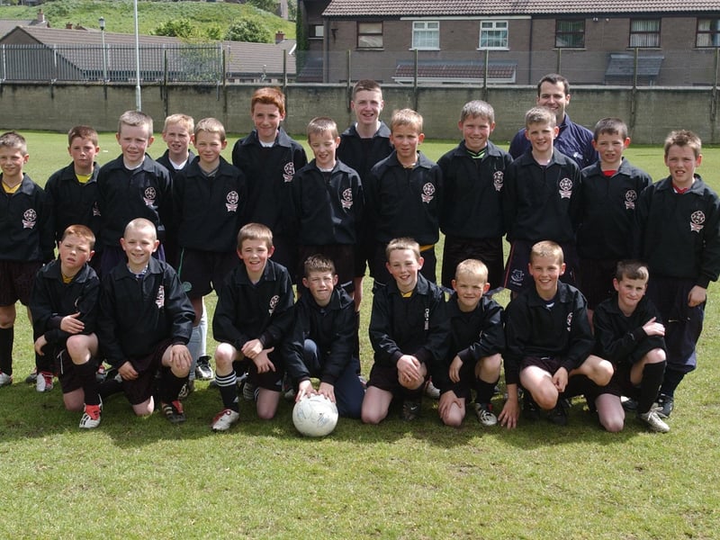 Young football players at the Brandywell.