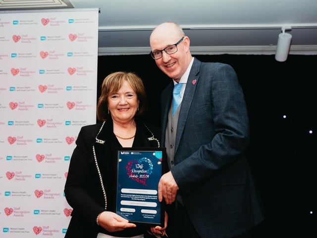 Lifetime Achievement Award -highly commended, Professor David Stewart, collected by Geraldine McKay.