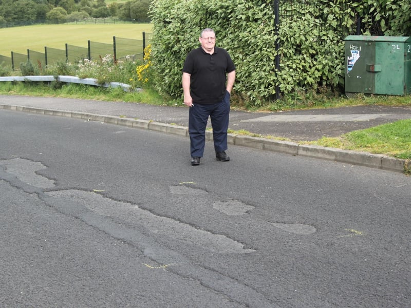 Councillor Tony Hassan pictured at Cornshell Fields.