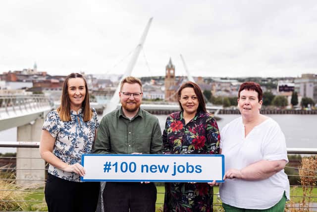 ANN’S CARE GROUP SET TO CREATE 100 NEW JOBS FOLLOWING £5M INVESTMENT IN NORTH WEST… Pictured at the announcement that local family run healthcare provider Ann’s has launched an extensive recruitment drive which will see the creation of 100 new healthcare jobs across Derry/Londonderry and surrounding areas in the next 12 months are Home Managers Jennifer Lynch of Oakleaves Care Home, Mark Collins of Ardlough Care Home, Emma Quigley of Meadowbank Care Home and Carol Craig of Culmore Care Home.
: Pictured at the announcement that local family run healthcare provider Ann’s has launched an extensive recruitment drive which will see the creation of 100 new healthcare jobs across Derry and surrounding areas in the next 12 months are Home Managers Jennifer Lynch of Oakleaves Care Home, Mark Collins of Ardlough Care Home, Emma Quigley of Meadowbank Care Home and Carol Craig of Culmore Care Home.