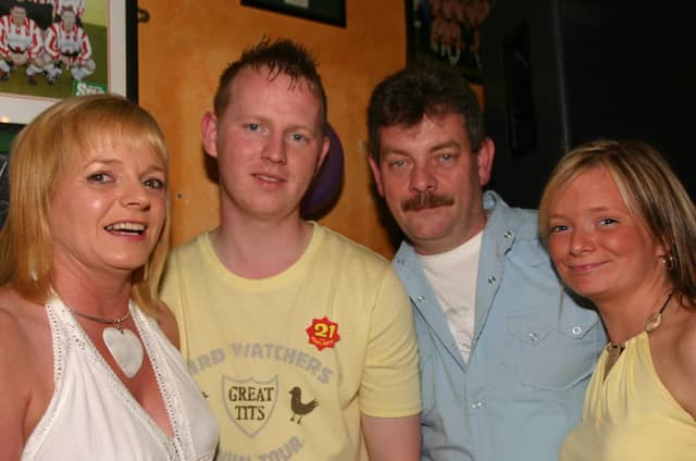 Sean with family members Tina Nicola Sean and John 7021dd : Parties in Derry in July 2005.