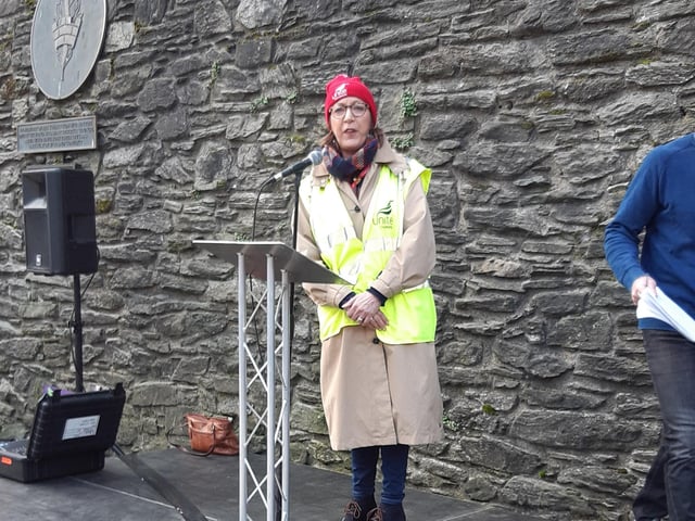 Brenda Stevenson of Unite.