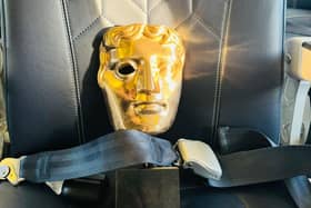 The BAFTA safely secured by the Alleycats team and on its way to Derry. Photo: Alleycats.
