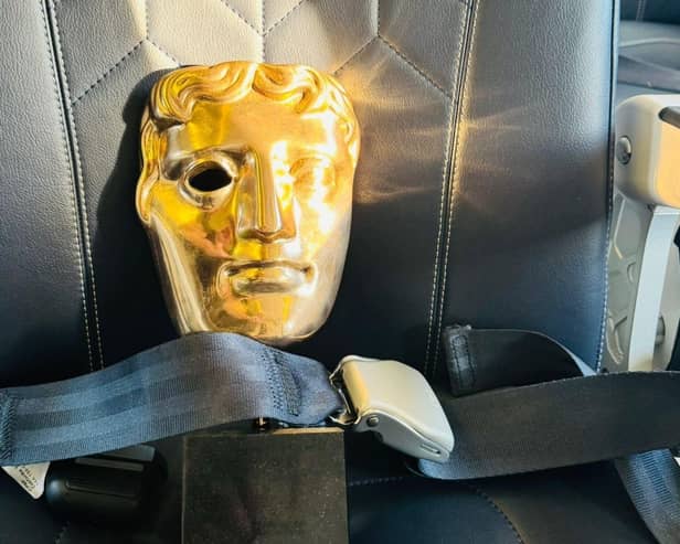 The BAFTA safely secured by the Alleycats team and on its way to Derry. Photo: Alleycats.