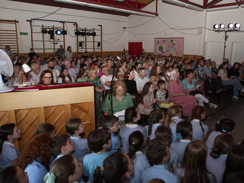 ANTICIPATION. . . The first night audience at the Hollybush Primary and Nursery School’s adaptation of ‘The Sound of Music.’