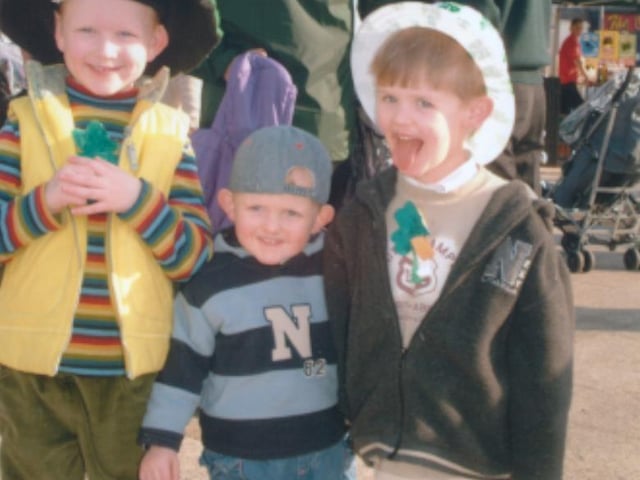 St Patrick's Day celebrations in Donegal Town in 2003:.