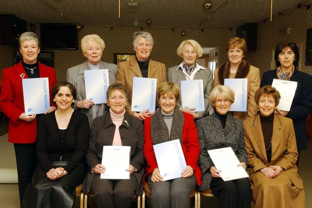 Successful course participants back in 2003.