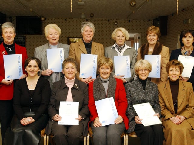 Successful course participants back in 2003.