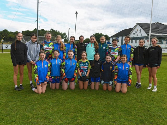 Children and coaches at the Steelstown Brian Ogs Cul Camp. Photo: George Sweeney