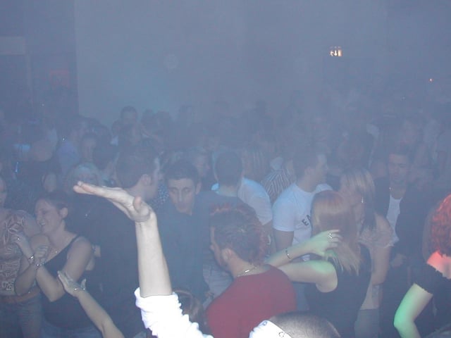 A night out at Sugar nightclub in Derry 2003.