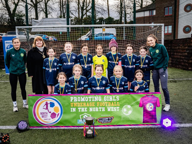 Sion Swifts with their medals at the inaugural North West U12 Charity Cup at Ulster University's Duncreggan Road pitches. (Photo: Rodi Jeerasoo)