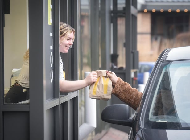 <p>The drive-through</p>