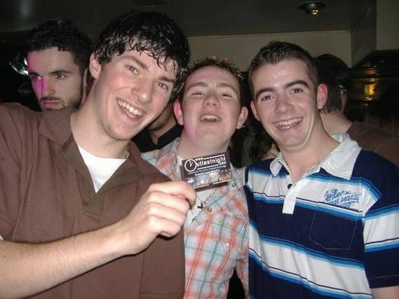 Derry people partying in pubs in the city in August 2005.