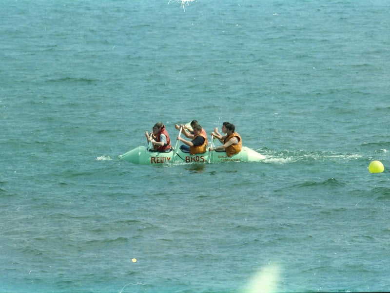 The Reidy Bros raft at Moville.