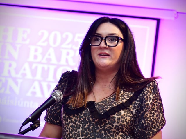 Aisling Hutton addressing the event in the Maldron Hotel.