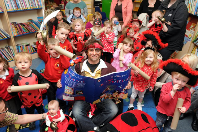 Pirate Pete led the way on a 2013 storytelling session. Ladybird Live Day was held at South Shields Central Library but who do you recognise in this photo?