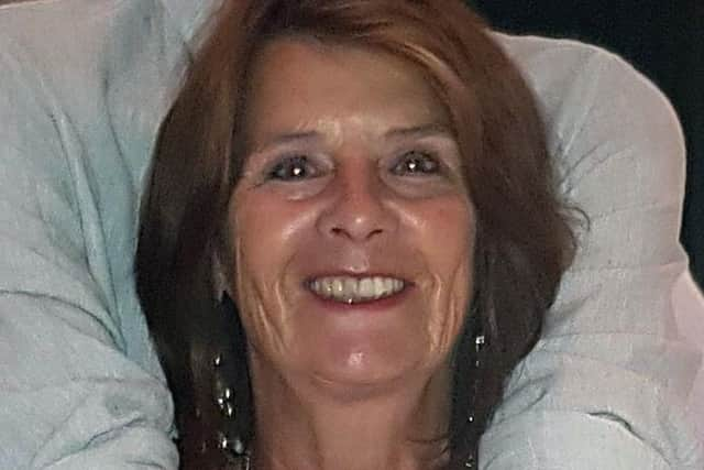 Linda Davis, 71, was in Southwell Road East, Rainworth, when she was hit by a privately-owned electric scooter.